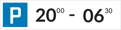 Image de Panneau de stationnement - horaires