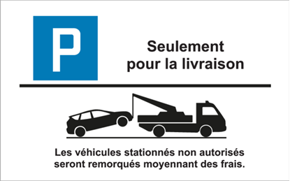 Image de Panneau de stationnement - livraison FOURRIÈRE