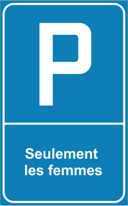 Image de Panneau de stationnement - femmes