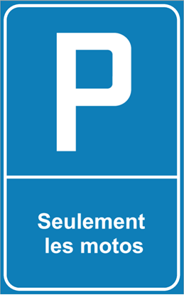 Image de Panneau de stationnement - motos