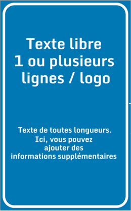 Image de Panneau d'information - texte libre