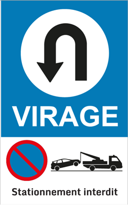 Image de Panneau d’information - virage