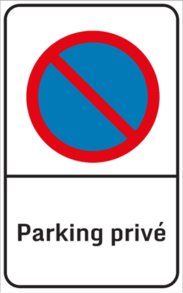 Image de Panneau d'interdiction - parking privé