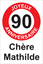 Image de Panneau d'anniversaire - 90 Joyeux anniversaire FR