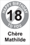 Image de Panneau d'anniversaire - 18 Happy birthday FR