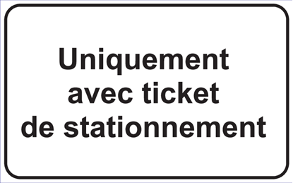 Image de Panneau d’information - ticket