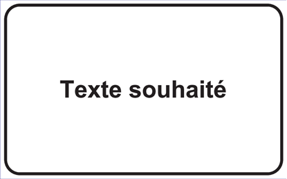 Image de Panneau d'information - Texte souhaité